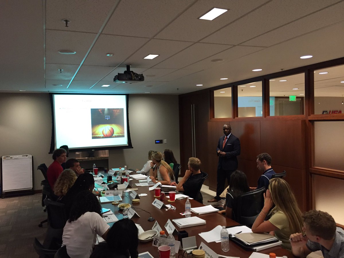 WeAreCUSA's tweet photo. Terrific financial literacy presentation delivered to our student-athletes by Rodd Newhouse!!! #CUSASAAC https://t.co/YFd8MIw3hO