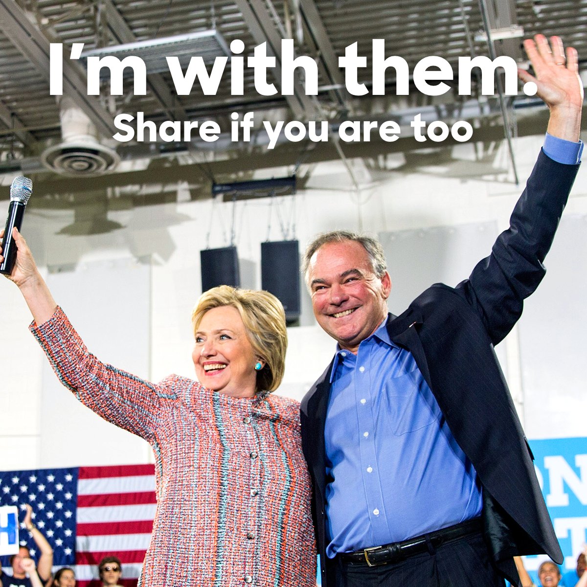 HillaryClinton's tweet photo. Welcome to the team, @TimKaine. https://t.co/nEIqHCOGWx
