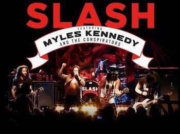 ElizeSlasher's tweet photo. Slash y su banda recientemente: SMKC Y junto a Myles, te amo mucho Kennedy❤️ https://t.co/cfgzJ2mAJM