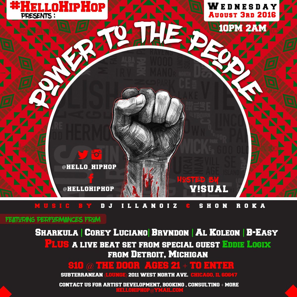 Hello_HipHop's tweet photo. August 3rd w/ @ShonRoka @ILLANOIZ @ISeeItAll @KushWorldKoley @easyohare @eddielogix @caviarbrian182 #HelloHipHop https://t.co/zUzw27lujH