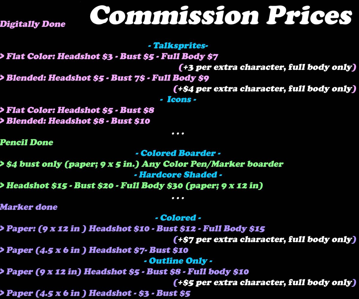 carcassludge's tweet image. 💖 Commission Page!
🌸 Retweets Appreciated!!
✨ DM if u wanna see more examples!!