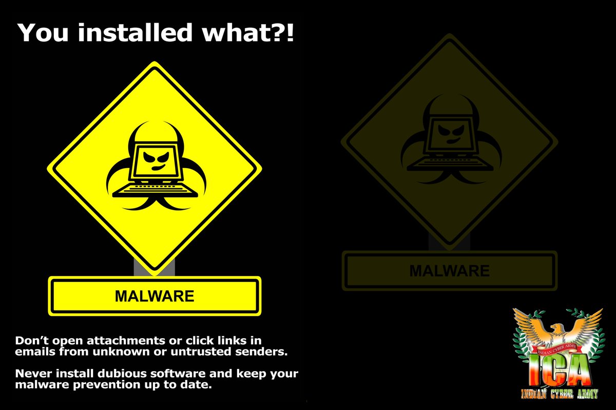 icapariwar's tweet photo. You Installed What...?
#CyberCrime #FightCyberCrime #CyberPrevention #CyberAwareness #SafeNetworking #SafeComputers https://t.co/6QI2f6cPqf
