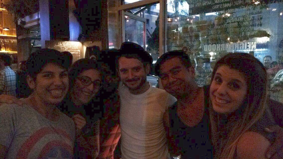 barcelosknows's tweet photo. Update: it happened. @fictionality returned the chair so we could get this picture. #WestRCgoestoSDCC https://t.co/cRkW3AT9HU