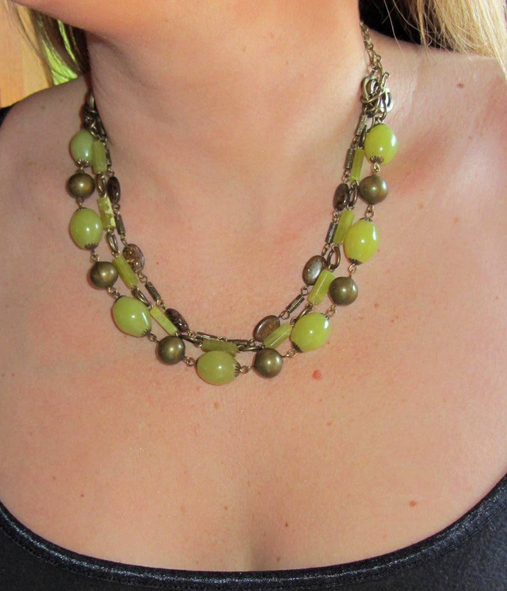 Envy2onEtsy's tweet photo. Jade and Brass multi strand necklace - Boho Gypsy style https://t.co/P4RUPdL0Mh #fashion #StoneStatement https://t.co/i2vGvvJ1Zv