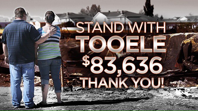 DeanieWimmer's tweet photo. Thanks Utah for helping Tooele fire victims! @KSL5TV #StandWithTooele https://t.co/wXnbLjx83K