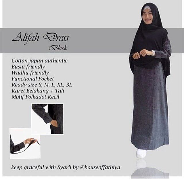 Penasaran detail gamis polkadot kecil ini? Mau beli satu set + khimar? Mau tanya-tanya? Yuk hub. kontak di BIO ^^