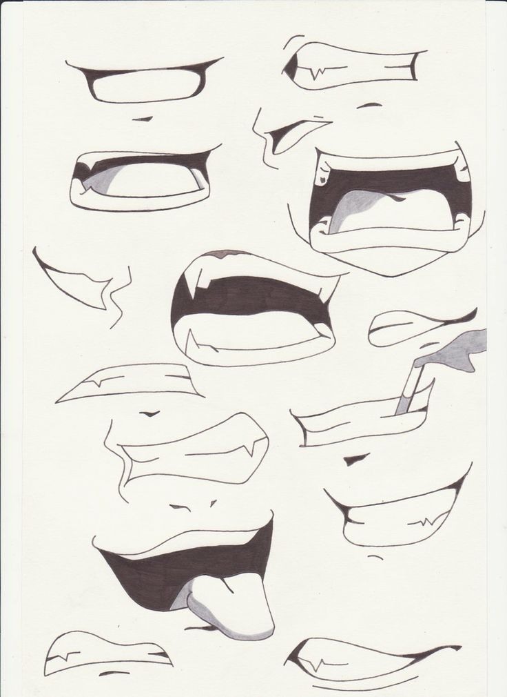 How to Draw Anime and Manga Mouth Expressions Tutorial  AnimeOutline