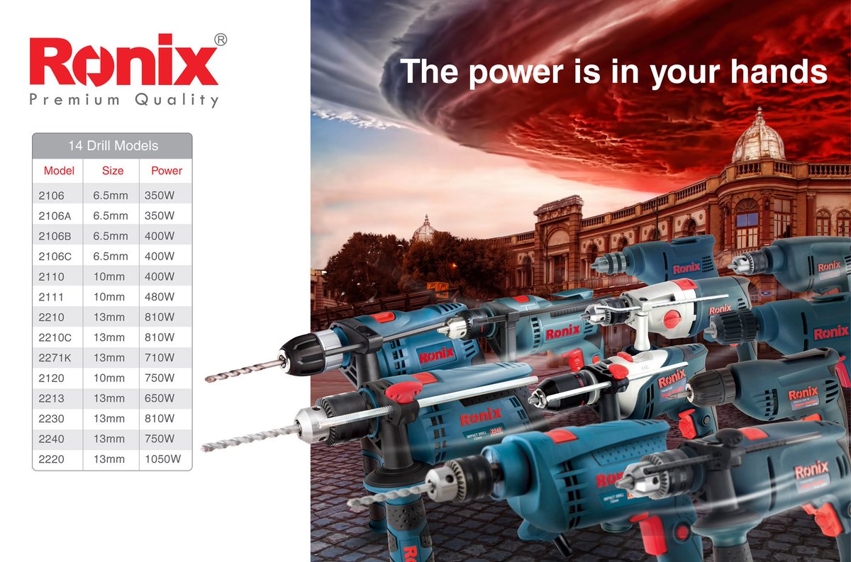 ronixtools's tweet photo. The Big Power is in your hand 
https://t.co/EzYkf4X78m
#Fairs #aftersaleservice #ronix #tool #ronixtools #drill https://t.co/SZ6yPXTxE4