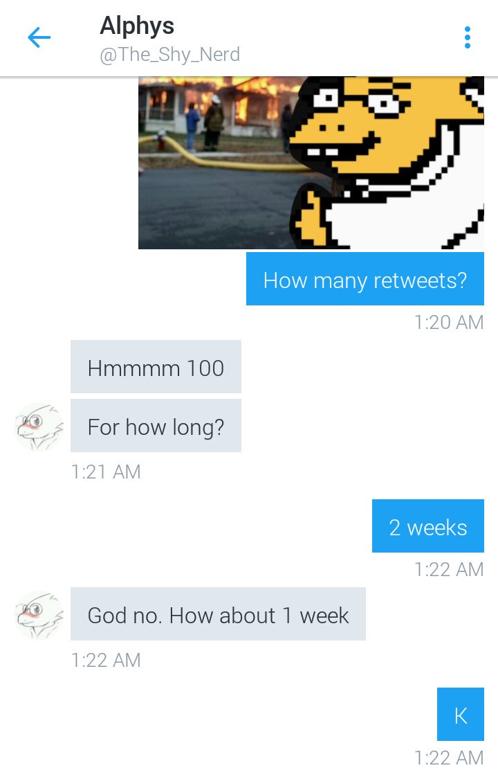 comicsansskull's tweet image. ((100 retweets