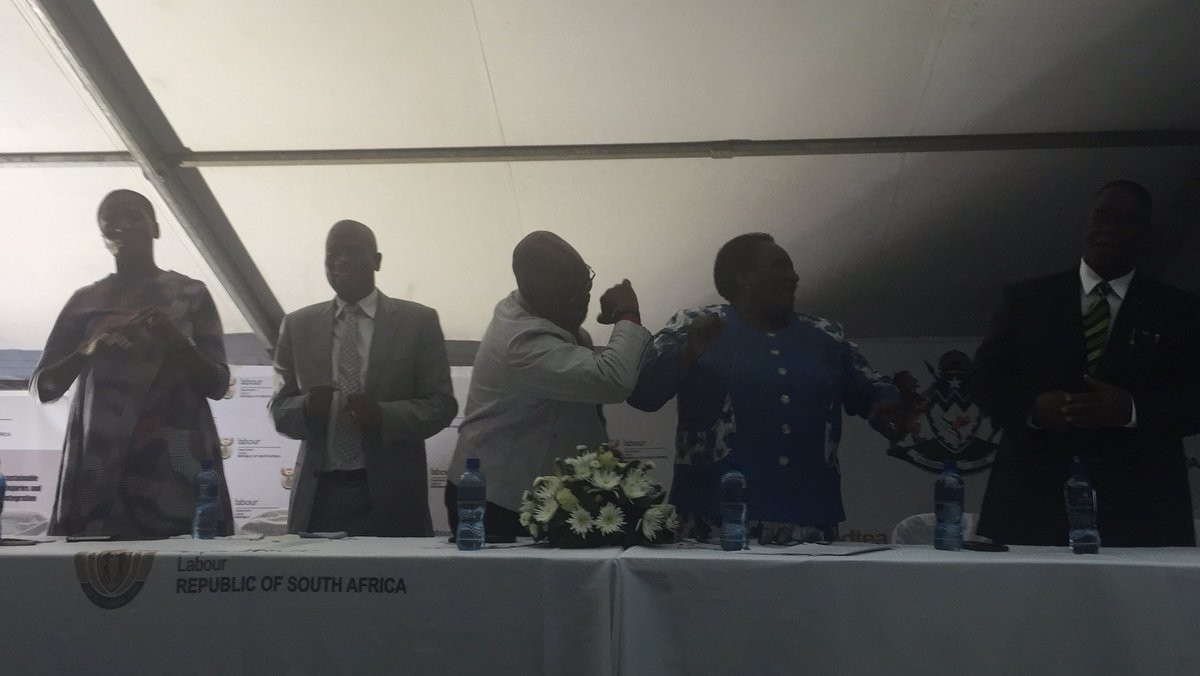 GabrielMothiba's tweet image. President Sdumo Dlamini #dapping @MYANC @_cosatu