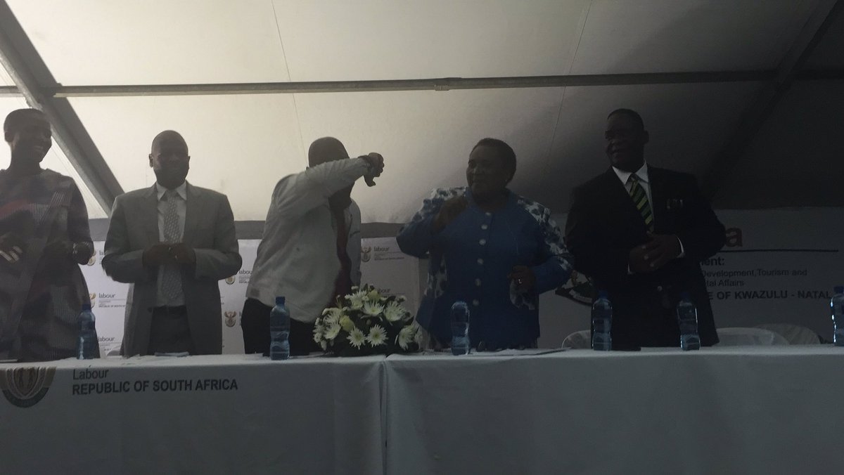 GabrielMothiba's tweet image. President Sdumo Dlamini #dapping @MYANC @_cosatu