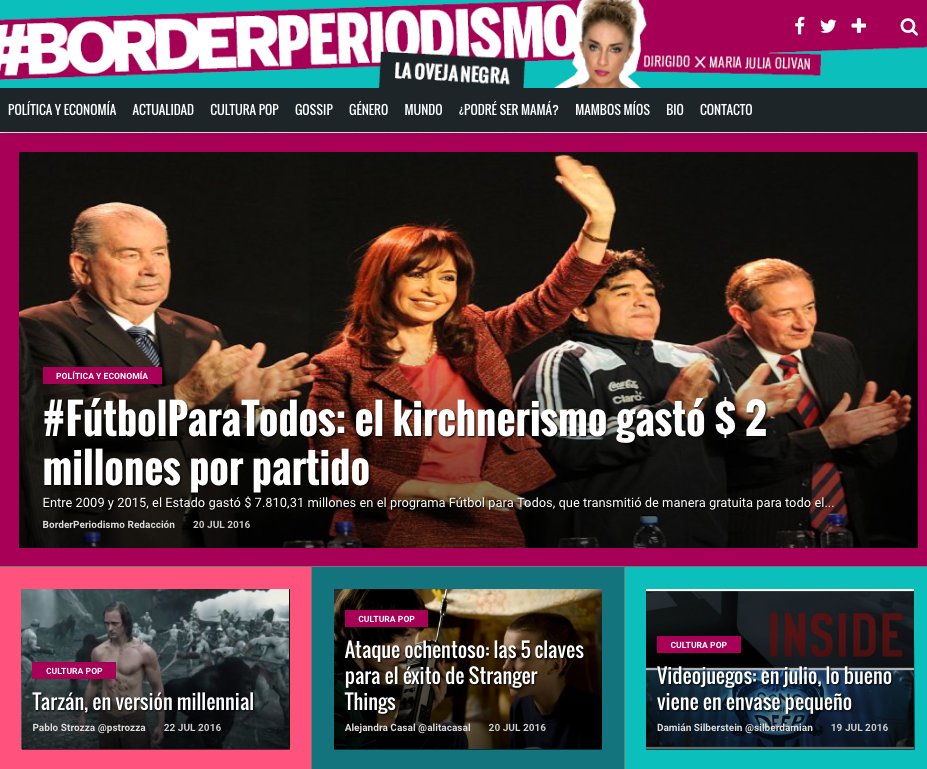 #Sabado Con el mate o el café del desayuno pispeá #BORDER 👇 mariajuliaolivan.com.ar