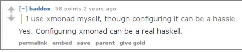 tomasgiedraitis's tweet photo. Yet another pearl in the deep sea of reddit :)) #linux #programming #reddit #haskell https://t.co/Hz8U1OCVxO