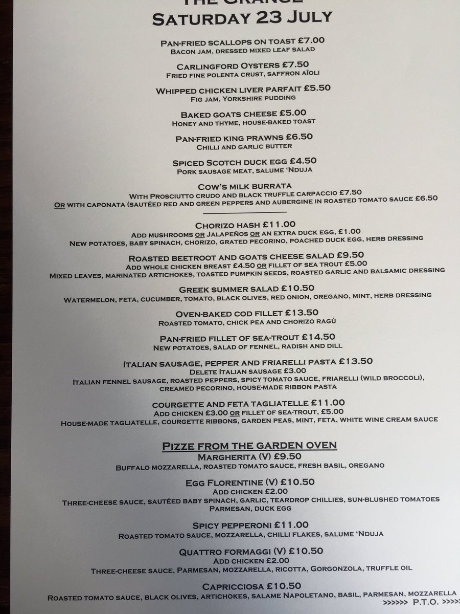 grangechef's tweet photo. Saturday lunch at the grange @gialeese @grange_pub https://t.co/lsfKqSBjq8