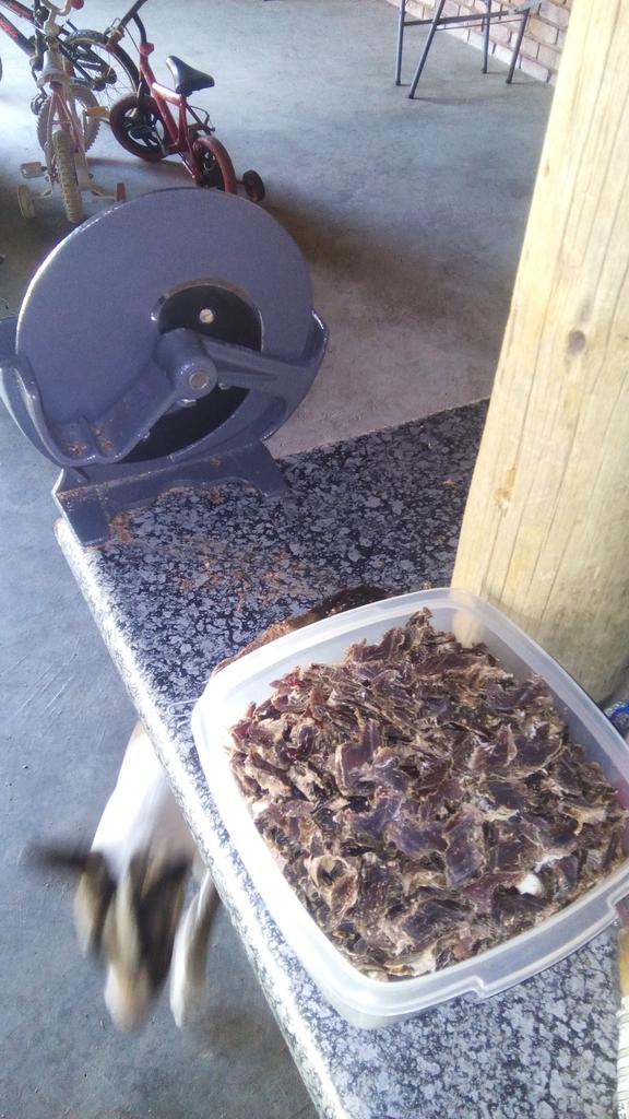 half_frog's tweet image. Keeping busy slicing so Gemsbok biltong... This is gonna good with a beer