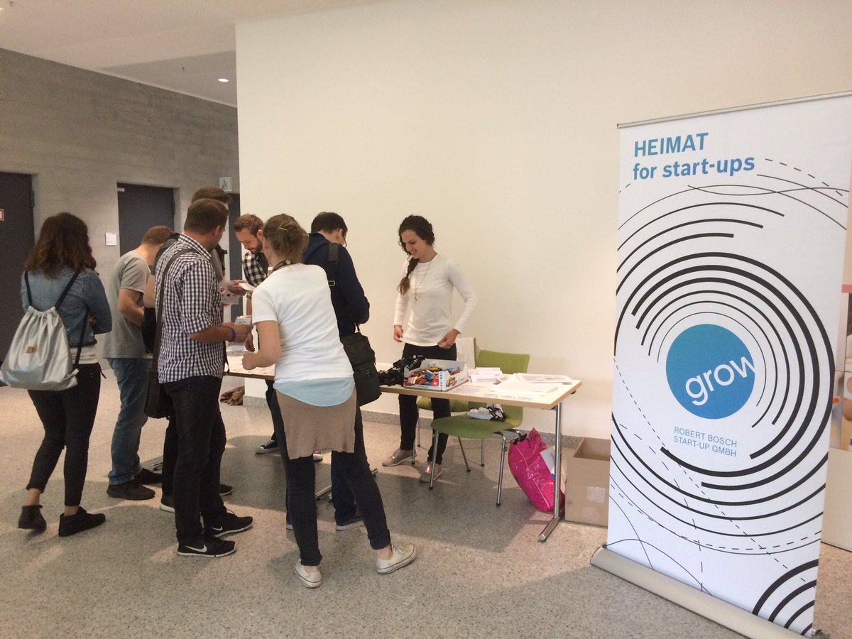 leancamp's tweet photo. Let the 5th #leancampstgt begin. The visitors are swarming from all over Germany. With @danbar @saintsal @dantoma https://t.co/RJo6iWnI7s