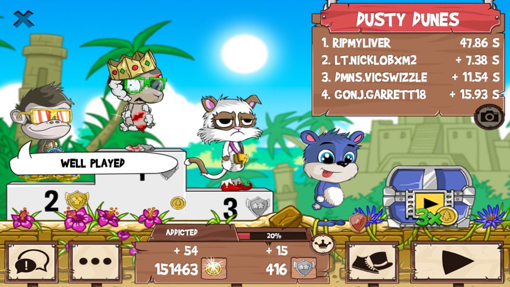 Golddigger_FR2's tweet photo. All those guys just got washed #funrun2 #NickLOBXM2 #Vicswizzle #Garrett18 https://t.co/MWlNlu4Kbl