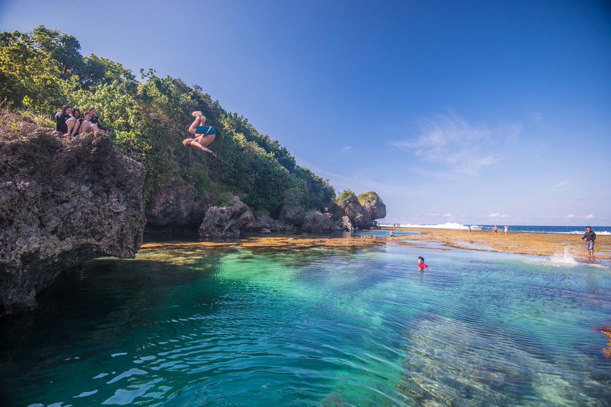 VDMSiargao's tweet photo. Magpupungko Rock Pools + Backflips = Fun! Viento del Mar Like, Share, Follow. #siargao #philippines https://t.co/BFOWg9lOlm