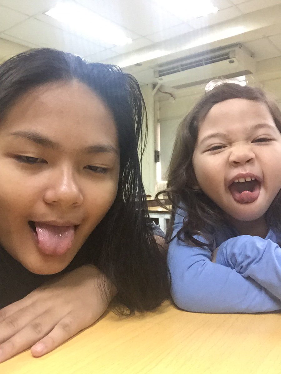 DUHnnisantiago's tweet photo. I never thought that I'd have fun having kids around. As in. This term will be so memorable. #NSTP02 #STARWorkshop https://t.co/AKs0IkWv4x