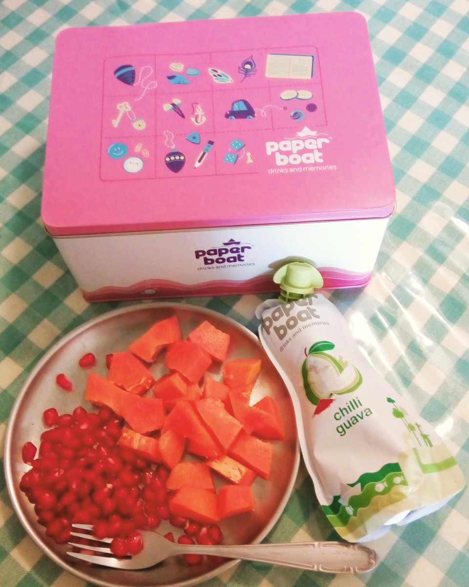 ranjjatwork's tweet photo. Thank you @paperboatdrinks for the box of your awesome drinks. Having the #ChilliGuava with my plate of fruits today https://t.co/NIM8YY0yHs