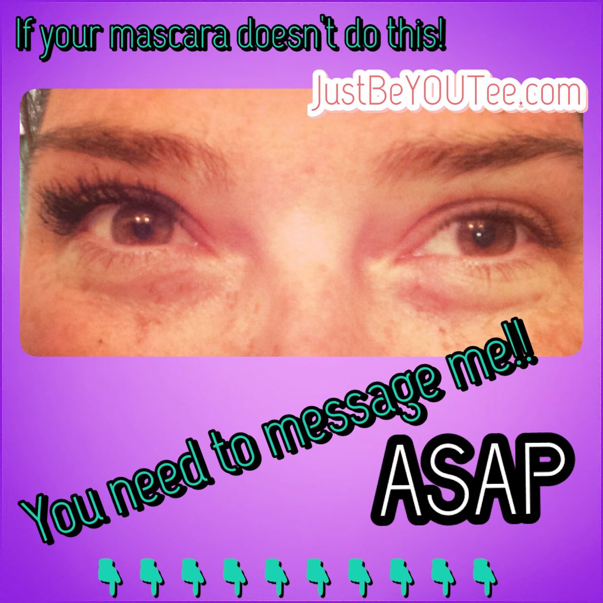 JustBeYOUTee's tweet photo. Break up with your boring mascara!! If it isn't doing this message me. #Younique #mascara #lashes #message #selfie https://t.co/FWowSYlLT7