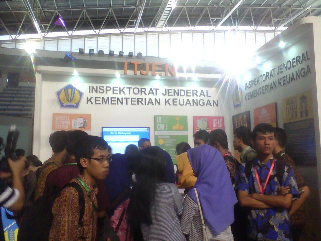 Buat yg ingin tau tugas dan fungsi Inspektorat Jenderal, yuk kunjungi stand <a href="/ItjenKemenkeuRI/">Itjen Kemenkeu</a>