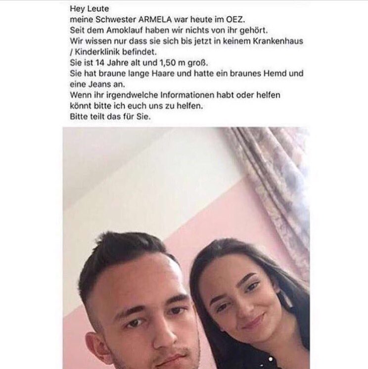 nehvirdie's tweet photo. #PrayForMunich #Armela  pray for this beautiful soul and for her family. My heart is crying... https://t.co/Orti2LUOAc