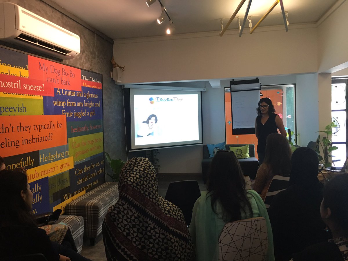 dairaypk's tweet photo. Happening now! #dairayworkshop with amazing @DirectionDose at @CoPakistan #Women #millenials https://t.co/1mNkyRGuZW