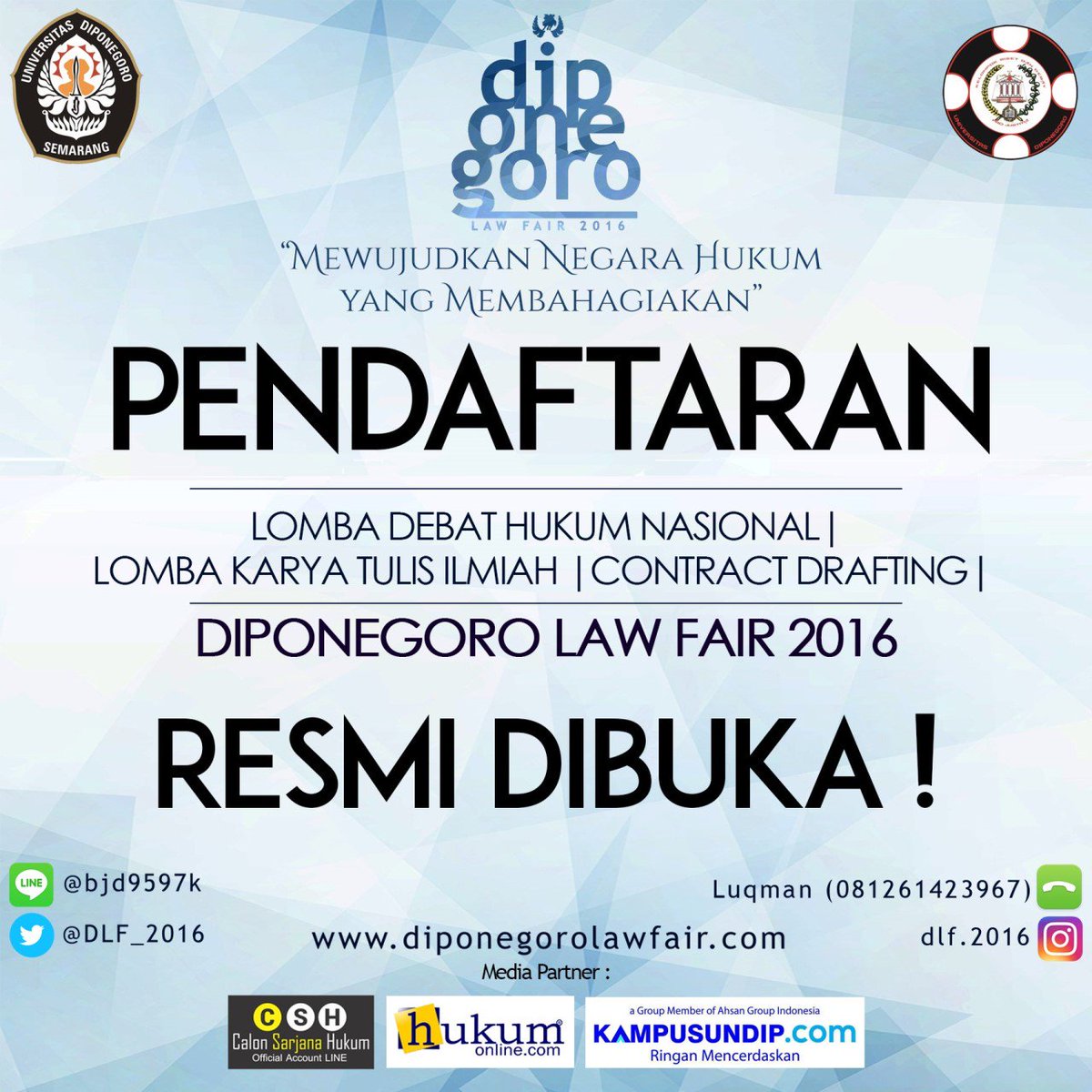 DLF_2016's tweet photo. Pendaftaran Kompetisi DLF 2016 resmi dibuka! Unduh proposal &amp; lakukan pendaftaran online di https://t.co/DKET1iqQEX https://t.co/B4fXdF40ZN