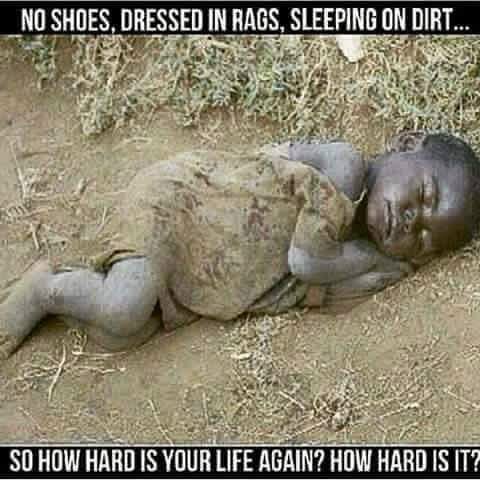 simonrademan's tweet photo. How hard can your life be? Think again... https://t.co/y4XP4vNlsB