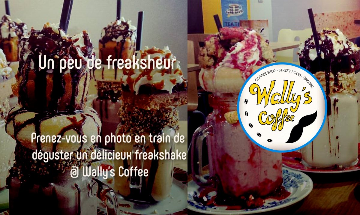 Tchivments's tweet photo. Rendez-vous chez @Wallyscoffeefr pour goûter un énorme et délicieux freakshake ! #Lille https://t.co/TJVhKHcNAD