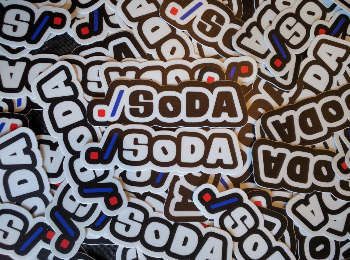asu_soda's tweet photo. Which color @stickermule sticker do you like more? Make sure to go to a SoDA event to get yours! #SoDA #stickerhype https://t.co/mBWZFuBxYt