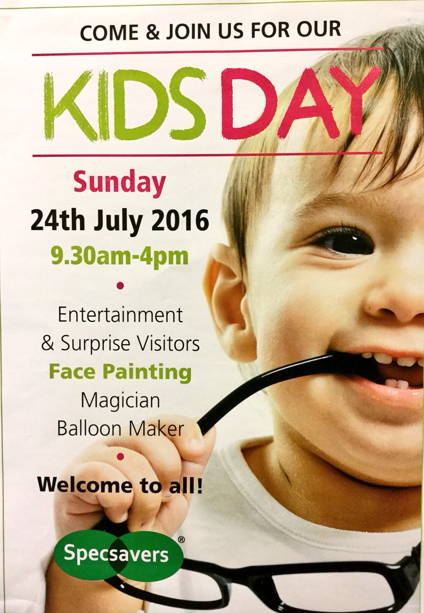 HarpurCentre's tweet photo. Come & celebrate 25 years @Specsavers_BED with Kids Day TOMORROW 9.30 - 4.30pm #Magician #FacePaint #BalloonMaker https://t.co/hRDTL2fP0c