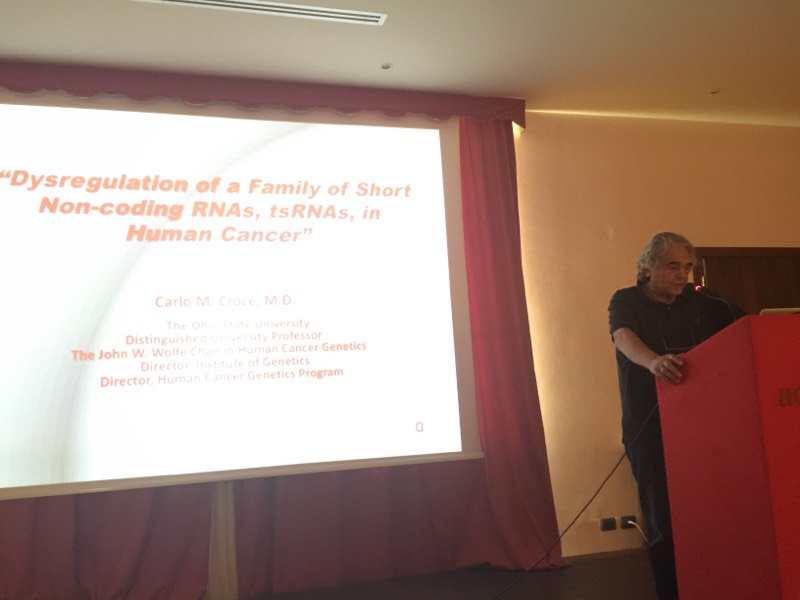 LipariSchoolBio's tweet photo. Closing lecture at #liparischool by Carlo M. Croce. #cancer #miRNAs #tsRNAs https://t.co/VvbDIJUx5n