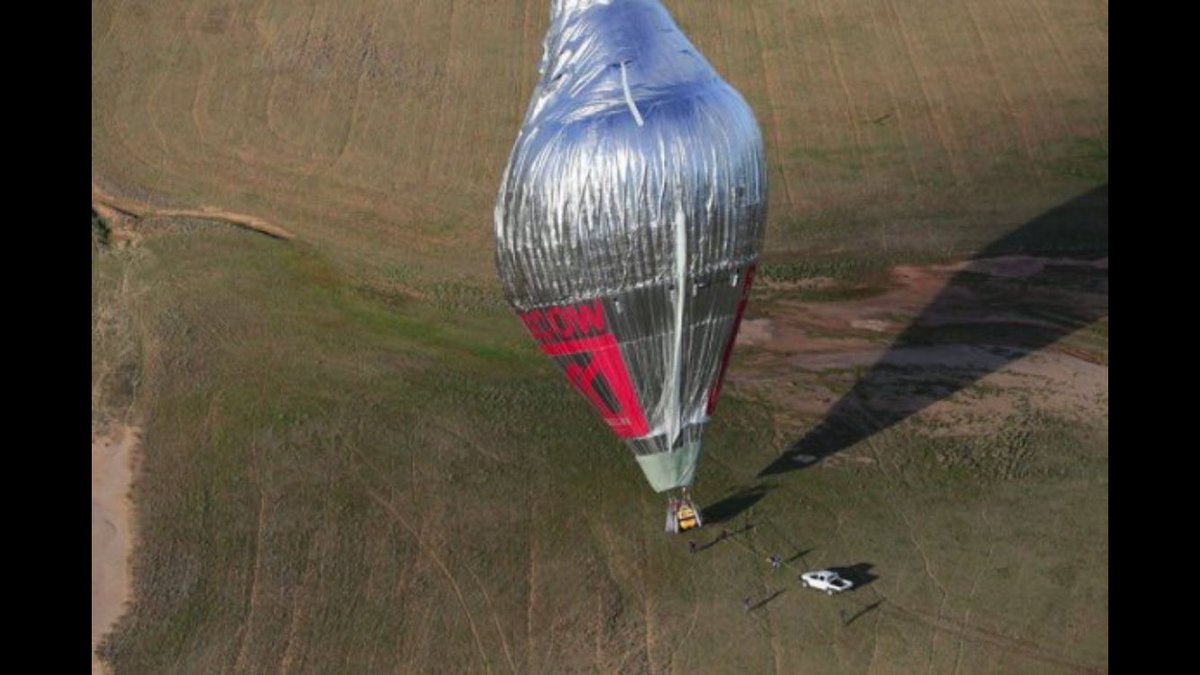Exciting day in Bonnie Rock used Beth's hilux to run over rope and pull up balloon.