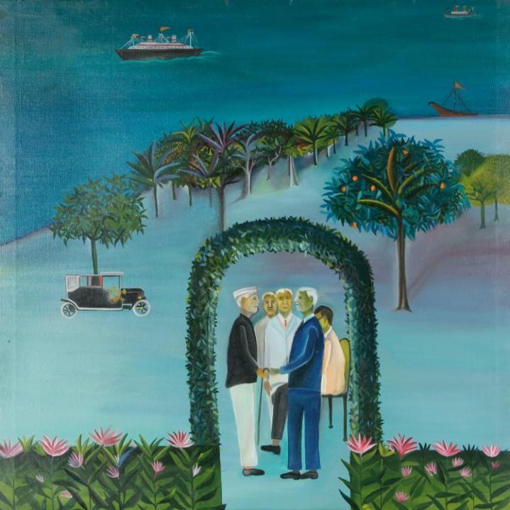 Tate's tweet photo. ⋆⋆⋆⋆ "Bhupken Khakhar will take you out of yourself" 
- @Telegraph  https://t.co/4KFRPP4D3k #TateModern https://t.co/lthAvlEWhw