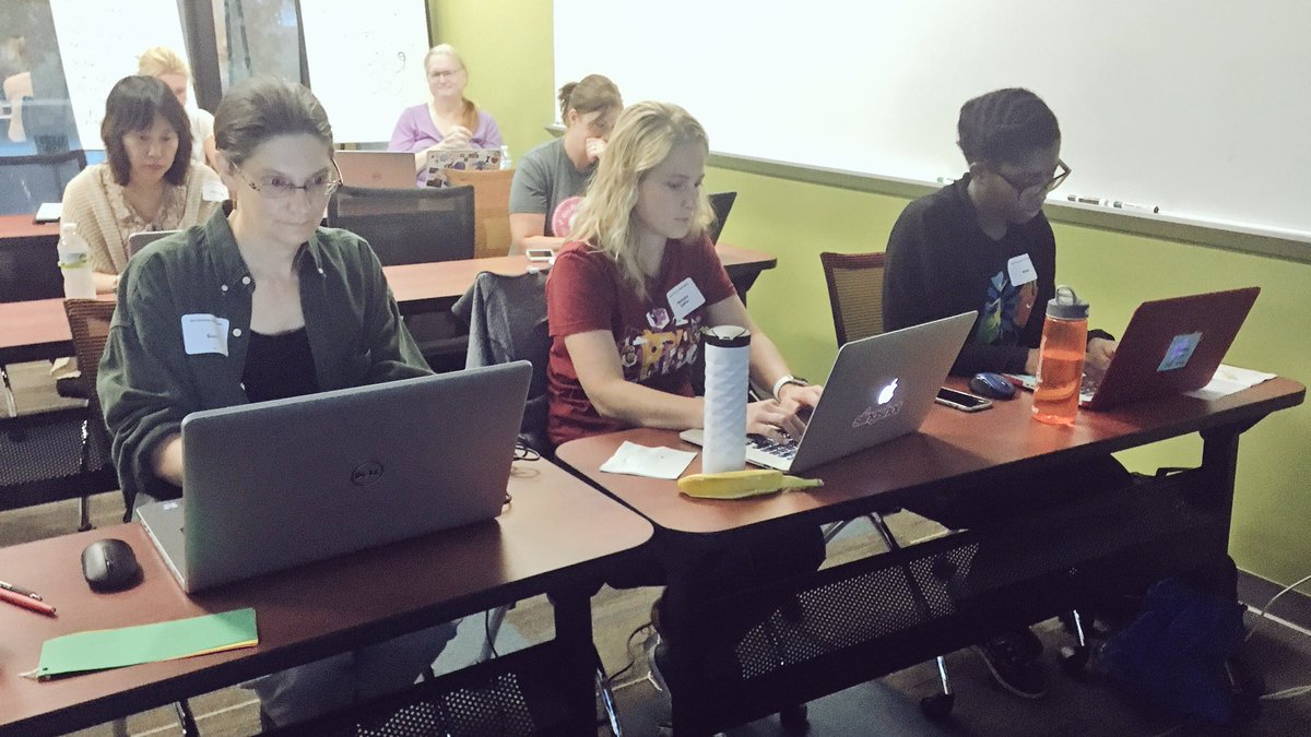 tctoastandtech's tweet image. Using some functions in our Intro to JavaScript class this morning. Love hearing the victory moments! #introToJS