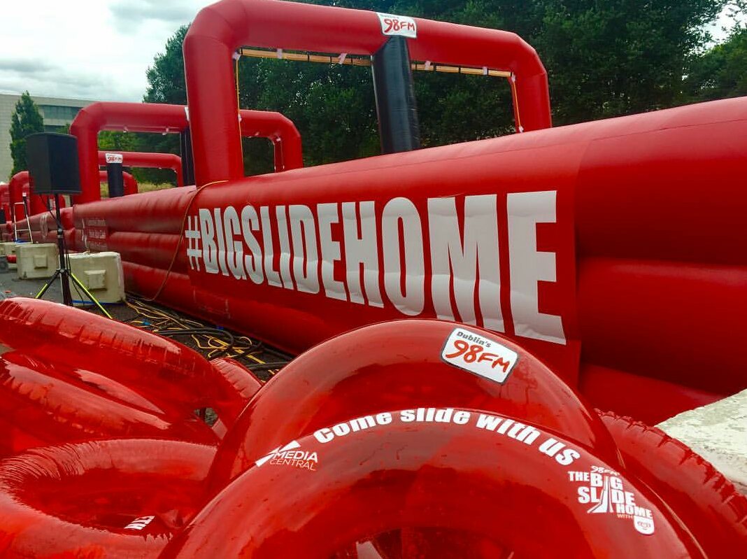 hungover_ie's tweet photo. Get your speedos ready #BigSlideHome #98fm #Dublin #waterslide https://t.co/IeQN4adlS2