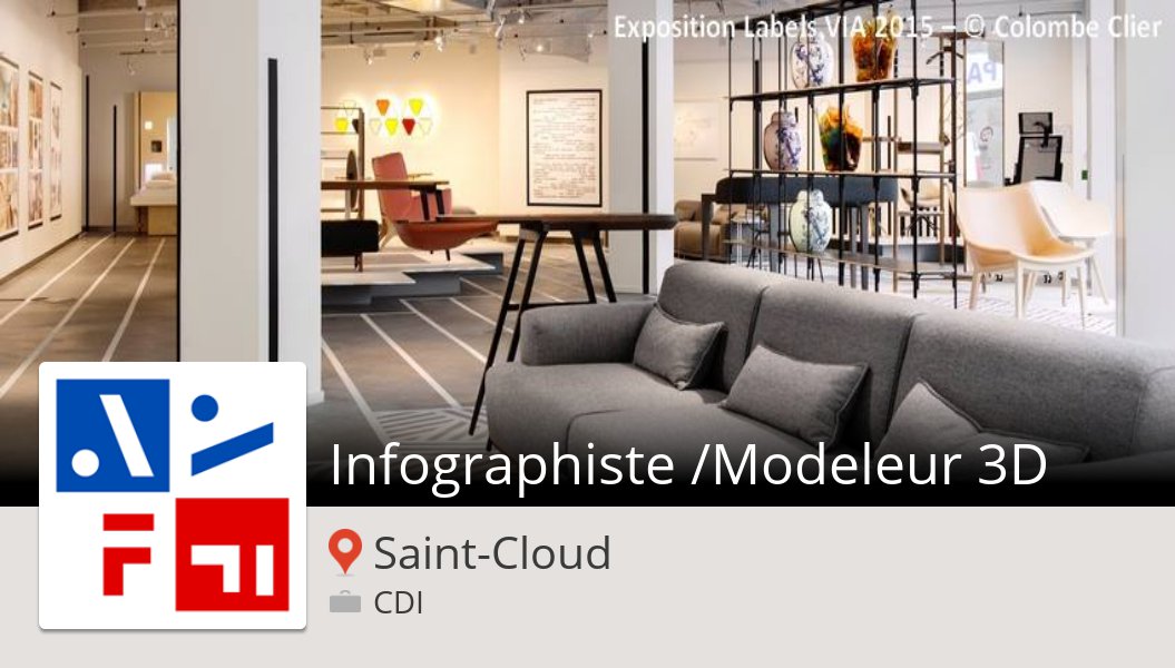 AmeublementFR's tweet photo. #MAJENCIA recrute ! Infographiste /#Modeleur #3D #SaintCloud, postulez dès maintenant ! #job https://t.co/Dmwlslb81k https://t.co/7xHn5436d9