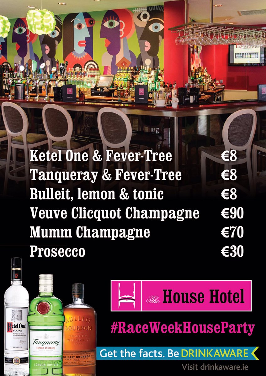 The_House_Hotel's tweet photo. Extra bar in The House next wk for the @Galway_Races! Who's around for a drink?! #RaceWeekHouseParty 🍾✨🍸💋 https://t.co/Qr633K0PuM