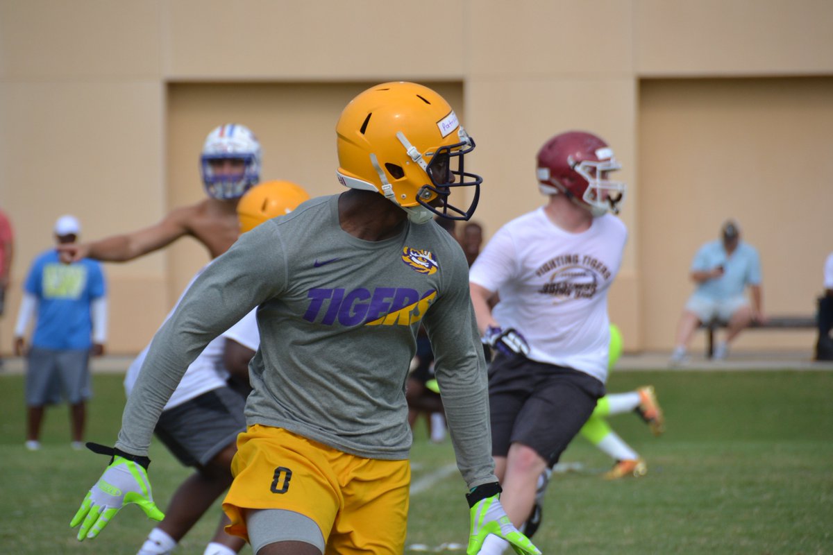 #LSU has a star in its 2017 class. LB Patrick Queen clocked a 4.49 40 at 219 pounds, then crushed it in coverage
