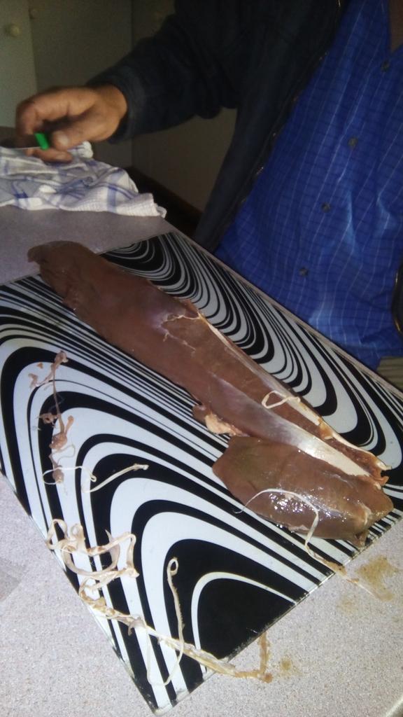 half_frog's tweet image. And a nice Gemsbok fillet ready for marinade.....