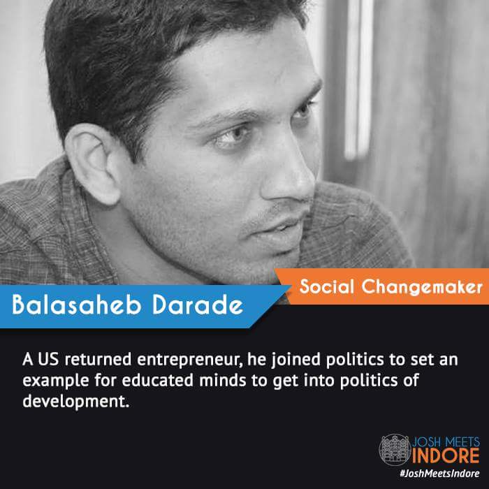 balasaheb's tweet photo. Why we need more educated minds in politics? #JoshTalks #JoshMeets #Indore https://t.co/k65yx1axeh