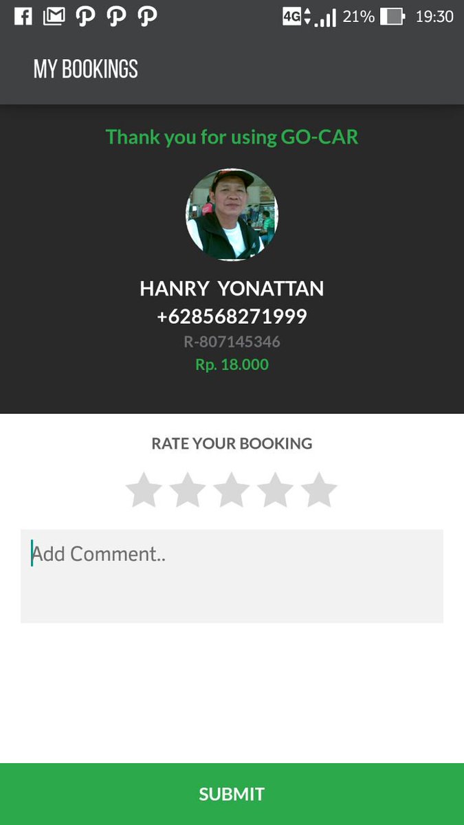 ilovechepy's tweet photo. @gojekindonesia,driver ga bnr nih,order uda diambil tp dihub ga bs,tau2 status order complete,pdhl saya ga dipick up https://t.co/TOIaosneQR