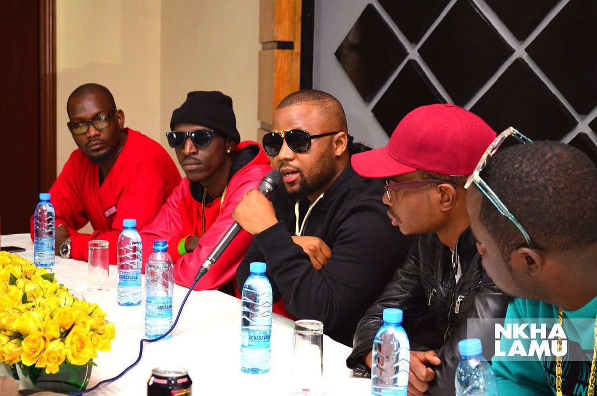 Transblasts_Ent's tweet photo. @CassperNyovests earlier at the press conference https://t.co/PeKBBx70jS
