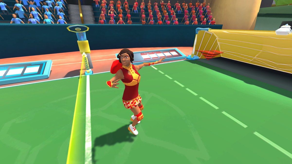 Latest <a href="/gyrodisc/">GyrodiscSuperLeague</a> screenshots with new character Aria! #screenshotsaturday #indiegame