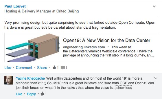 <a href="/LinkedInEng/">LinkedIn Engineering</a> <a href="/outpaceIO/">outpace.IO</a> @EdgeCoreNetwork @ARMCommunity : Let me know your point of view.