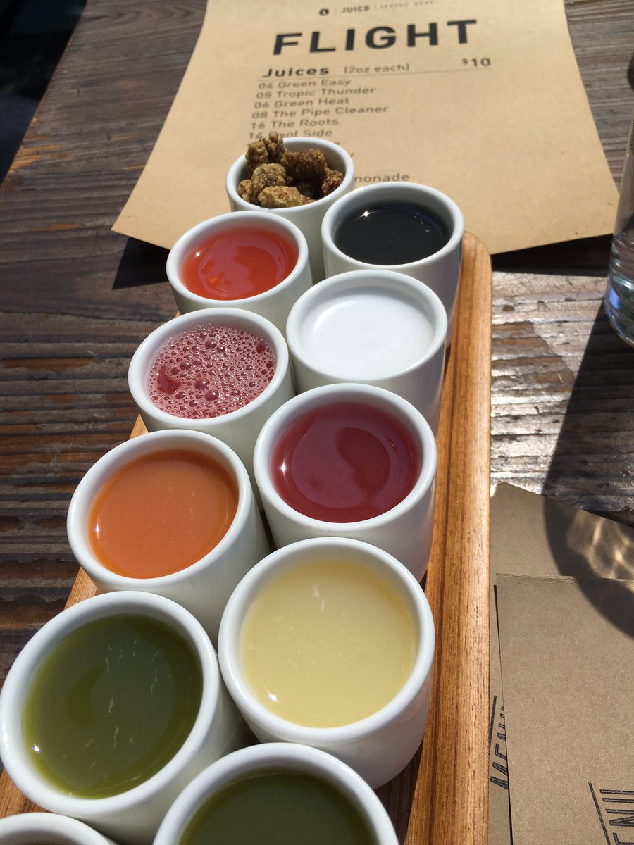 christophergia's tweet photo. Loving my #juiceflight from @Vervecoffee yesterday! https://t.co/c55whW48wB