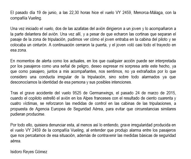 doriireyes's tweet photo. Indignante acción de la tripulación de @vueling en el Vuelo VY2459 en momentos de alerta máxima... @VuelingClients https://t.co/P1fIKiupGK