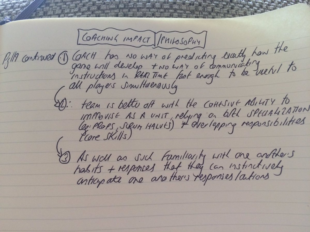 BebbTeach's tweet photo. Team of Teams pg 119. Giving clarity to my coaching philosophy #poorhandwriting https://t.co/mBuSzi1qNM